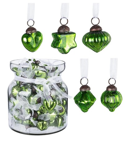 NEW YEAR'S DECORATION LIVELY GREEN fi5cm