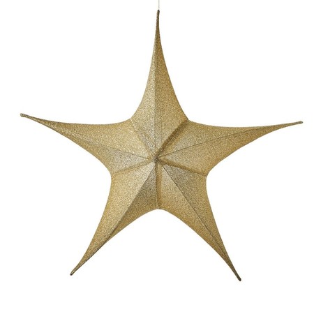 STAR HANGING GOLD 110x34xh95cm