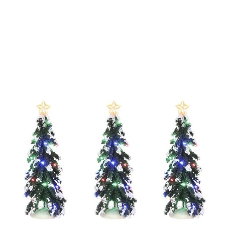 XMAS TREE WITH MULTICOLOR LIGHTS, BATTERY, 8,5x8,5xH20cm
