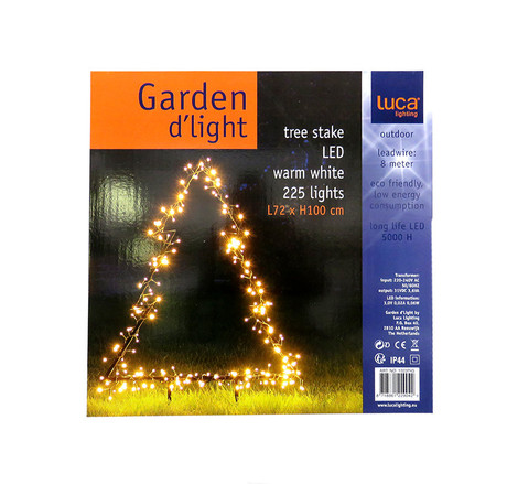 NEW YEAR'S LIGHTS FIR TREE LED WARM WHITE COLOR 72x100cm