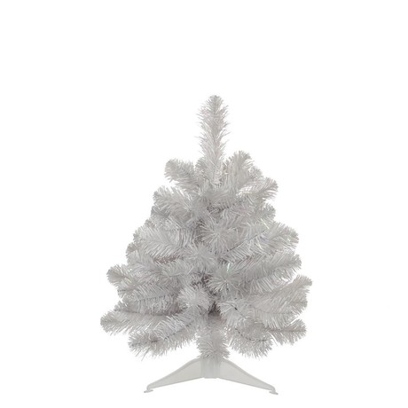 CHRISTMAS TREE WHITE ICELANDIC IRIDESCENT h45xd36