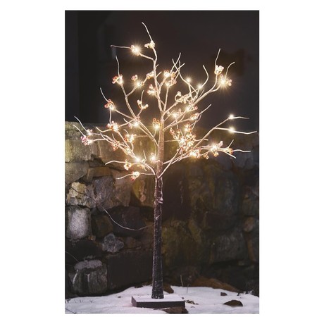 NEW YEAR'S LIGHTS TREE IP44, WARM WHITE, 120cm, 48LED