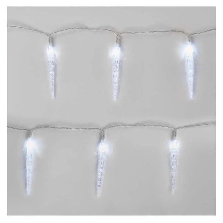 CHRISTMAS LIGHTS LED CANDLE 10x, COOL WHITE, 1.35m