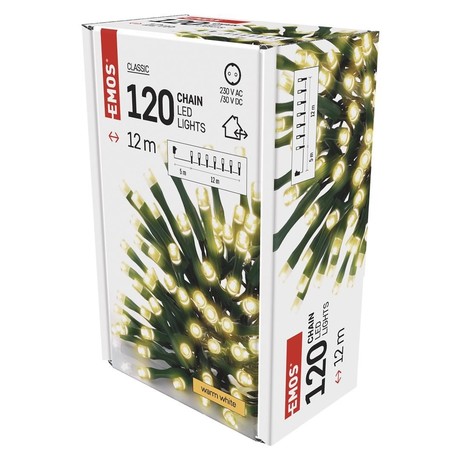 NEW YEAR LIGHTS XMAS, CLS TIMER, 12m, 120LED