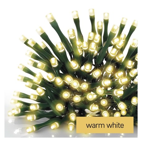NEW YEAR LIGHTS XMAS GLS, 12m WARM WHITE 120LED