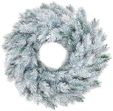 CHRISTMAS WREATH NATURAL WHITE 35cm