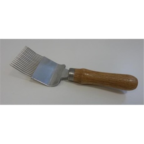 UNCAPPING FORK WOODEN, BENT