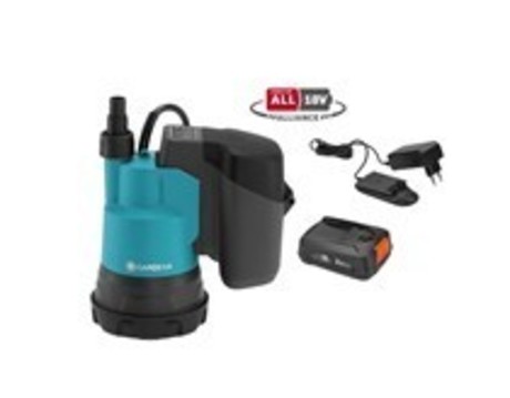GARDENA 2000/2 BATTERY SUBMERSIBLE PUMP FOR CLEAN WATER