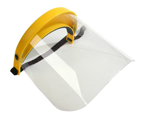SAFETY FACE SCREEN POLYCARBONATE WITH ELASTIC STRAP