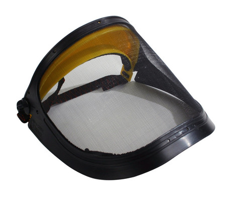 SAFETY FACE SCREEN STEEL MESH WITH ELASTIC STRAP