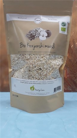 OATFLAKES WITH DRY FRUIT AND CINNAMON BIO, 375gr