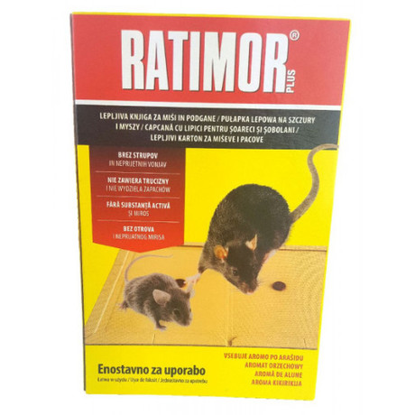 RATIMOR PLUS ADHESIVE GLUE BOOK FOR MICE AND RATS