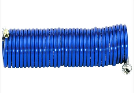 SPIRAL HOSE 10m WITH METAL CONNECTORS