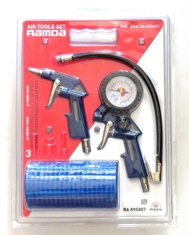 BLOWER, 5M HOSE, PISTOL WITH MANOMETER, 3in1