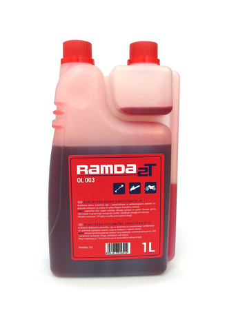 RAMDA OIL 2-STROKE 1:50 RED, WITH ADDITIVE AND DOSER 1.0L