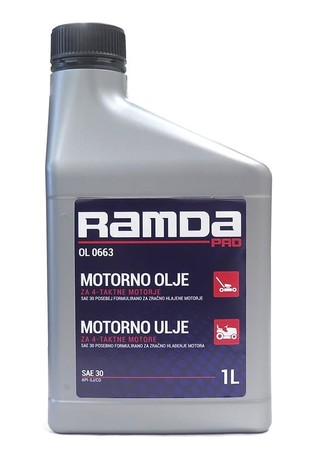 RAMDA-PRO OIL SAE 30 FOR 4T ENGINES 1,0lit