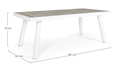 GILBERT WHITE TABLE, 201x101cm