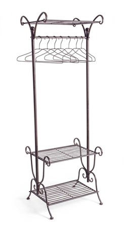 HANGER FOR CLOTHES WITH 3 SHELVES MELANIE BROWN 55x46xH170cm
