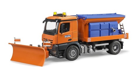 BRUDER MB AROCS WINTER SERVICE VEHICLE WITH PLOUGH BLADE
