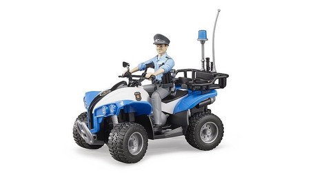 BRUDER POLICE-QUAD WITH POLICE OFFICER AND ACCESSORIES