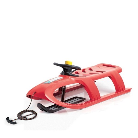 SNOW SLEDGE BULLET CONTROL RED WITH STEERING WHEEL