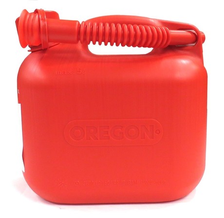 FUEL BOTTLE RED 5lit WITH TUBE FOR FILLING