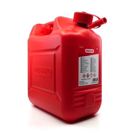 FUEL BOTTLE RED 10lit WITH TUBE FOR FILLING