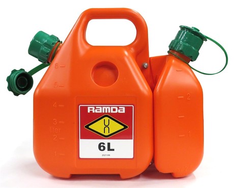 CAN FOR FUEL 6L AND OIL 2,5L ORANGE