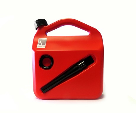 RAMDA FUEL TANK RED 5L, WITH TUBE FOR FILLING
