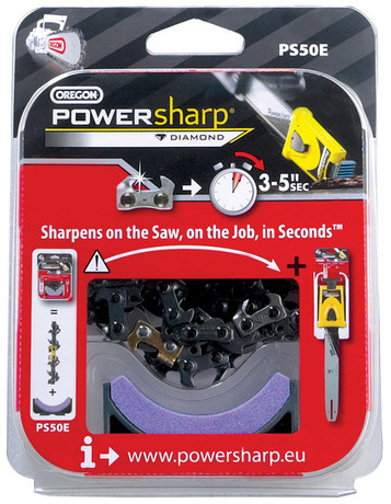 POWER SHARP CHAIN 3/8"PICCO 25teeth WITH SHARPENING STONE