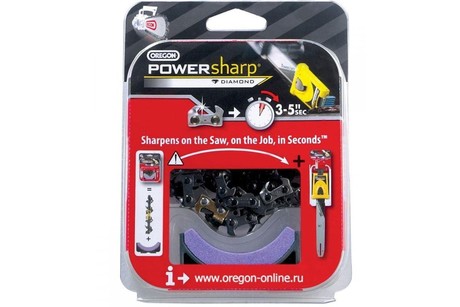 POWER SHARP CHAIN 3/8"PICCO 26teeth WITH SHARPENING STONE