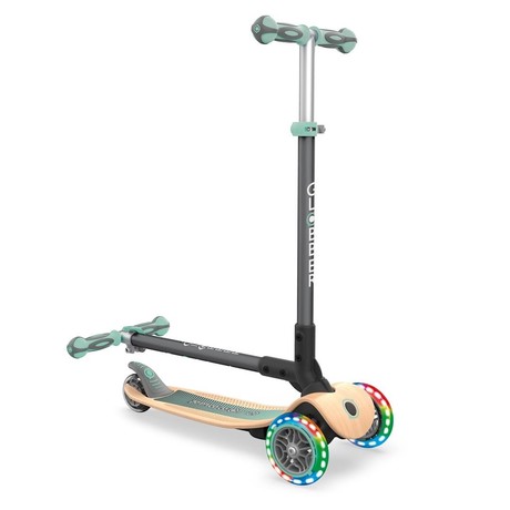 GLOBBER SCOOTER PRIMO FOLDABLE WOOD, MENTA GREEN
