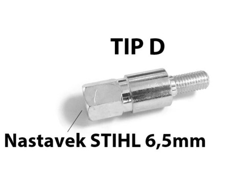 ADAPTER TYPE D 6,5mm FOR STIHL UNIV. GEARBOX