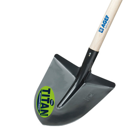 TEMPERED SHOVEL WITH 140cm HANDLE (28,5x29cm)