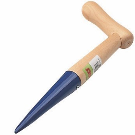 PLANTING DIBBER WITH WOODEN HANDLE (3x14x28cm)
