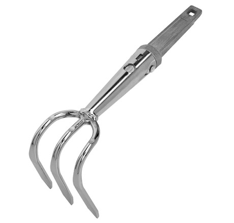 PITCHFORK P-CLICK WITH 3 CURVED TEETH, WITHOUT HANDLE
