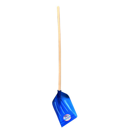 SHOVEL KILO BLUE PVC 35cm WITH WOODEN HANDLE 130cm