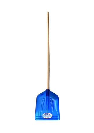 SHOVEL KILO BLUE PVC 35cm WITH WOODEN HANDLE 130cm