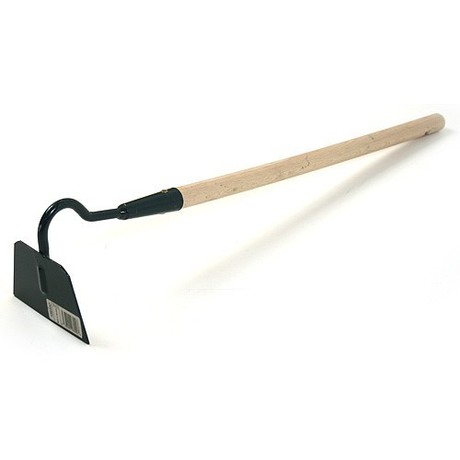 GARDEN HOE  flat top, wooden handle, 100cm