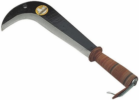 MACHETTE WITH LEATHER HANDLE 15x43cm