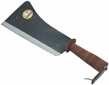MACHETTE WITH LEATHER HANDLE 12,5x37cm