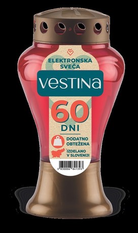 VESTINA CANDLE ELECTRONIC VULCANO, 60 days
