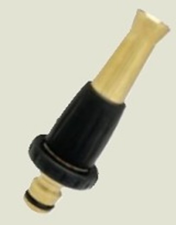 ADJUSTABLE HOSE NOZZLE IN BRASS AND RUBBER