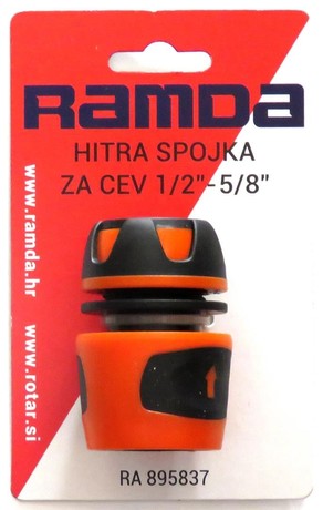 RAMDA CONNECTOR FAST FOR HOSE 1/2"-5/8"
