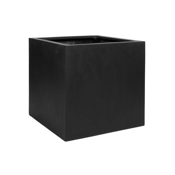 POT SQUARE BLOCK XL BLACK 60x60cm - eurogarden.eu
